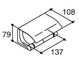 Bản vẽ kỹ thuật Lô treo giấy vệ sinh Kohler Loure K-11584T-BV