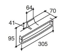 Bản vẽ kỹ thuật Vòng treo khăn Kohler Loure K-11587T-CP