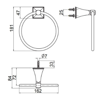 Vòng treo khăn Kohler Memoirs K-487T-BN