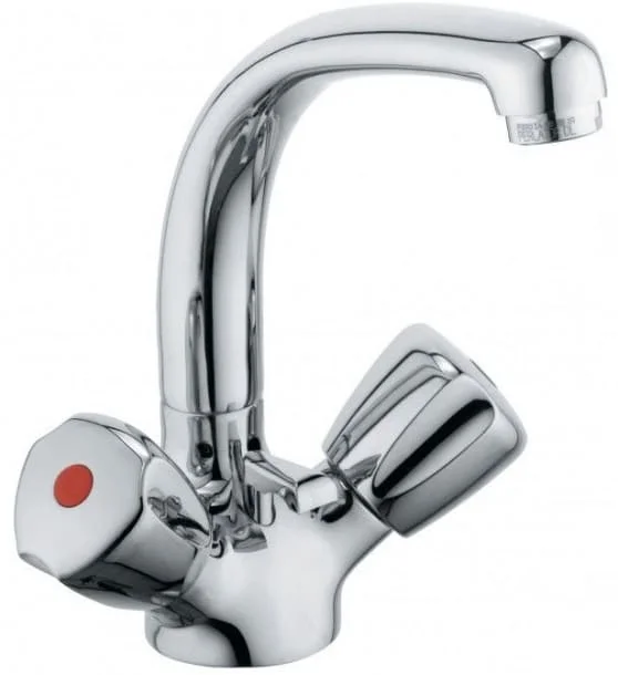 Vòi chậu rửa mặt nóng lạnh Kludi 210370515