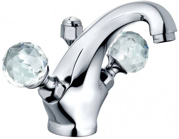 Vòi chậu rửa mặt nóng lạnh mạ vàng Kludi 5101005G5