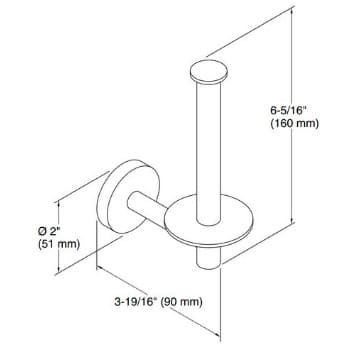 Bản vẽ Lô treo giấy vệ sinh Kohler Elate K-27293-2MB
