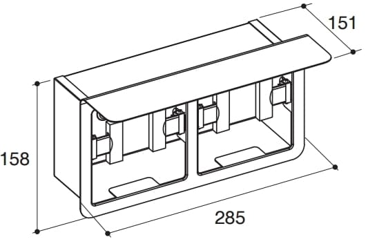 Lô treo giấy vệ sinh đôi Kohler July K-72903T-CP