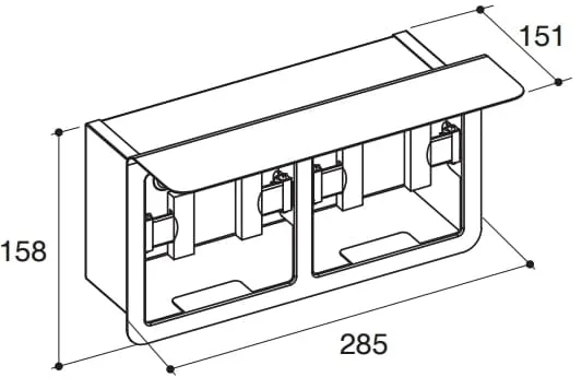 Lô treo giấy vệ sinh đôi Kohler July K-72903T-CP