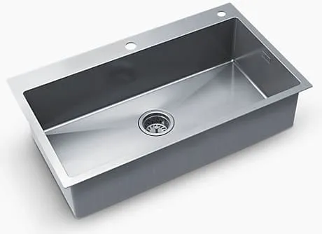 Chậu rửa chén 1 hố âm bàn Kohler Malleco K-21919T-2PD-NA