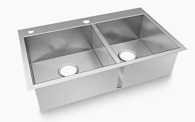 Chậu rửa chén 2 hố âm bàn Kohler Vault K-3581T-2FD-NA