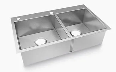 Chậu rửa chén 2 hố âm bàn Kohler Vault K-3581T-2FD-NA