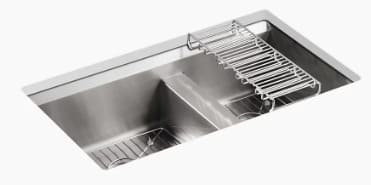 Chậu rửa chén 2 hố âm bàn Kohler 8 degree K-3672T-P-NA