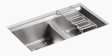 Chậu rửa chén 2 hố âm bàn Kohler 8 degree K-3672T-P-NA