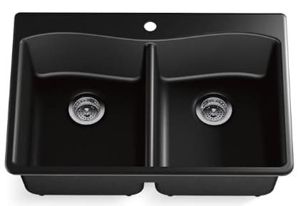 Chậu rửa chén 2 hố cân âm bàn Kohler Kennon K-8185-1-CM1