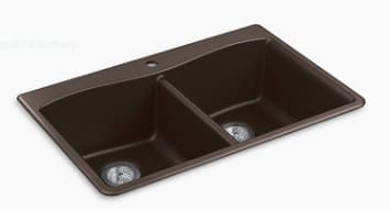 Chậu rửa chén 2 hố cân âm bàn Kohler Kennon K-8185-1-CM2