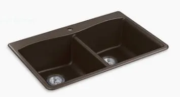 Chậu rửa chén 2 hố cân âm bàn Kohler Kennon K-8185-1-CM2