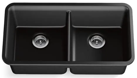 Chậu rửa chén 2 hố cân âm bàn KOHLER Cairn K-8199-CM1