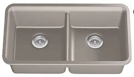 Chậu rửa chén 2 hố cân âm bàn KOHLER Cairn K-8199-CM3