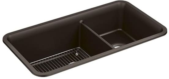 Chậu rửa chén 2 hố âm bàn kèm khay KOHLER Cairn K-8204-CM2