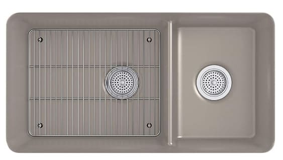 Chậu rửa chén 2 hố âm bàn kèm khay KOHLER Cairn K-8204-CM3