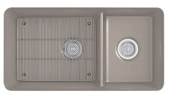 Chậu rửa chén 2 hố âm bàn kèm khay KOHLER Cairn K-8204-CM3