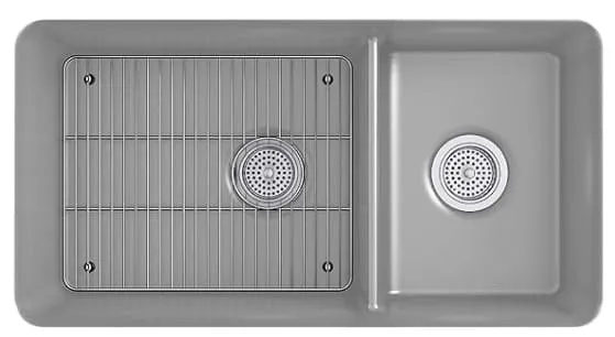 Chậu rửa chén 2 hố âm bàn kèm khay KOHLER Cairn K-8204-CM4