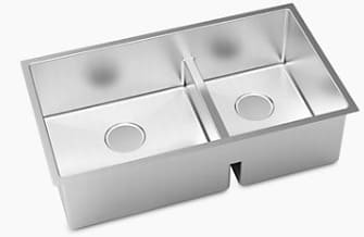 Chậu rửa chén 2 hố lệch âm bàn Kohler Strive K-97827T-F-NA