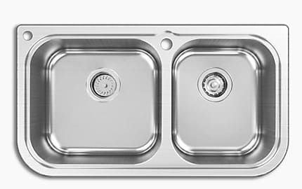Chậu rửa chén 2 hố Kohler Aleo K-97329T-2KD-KS