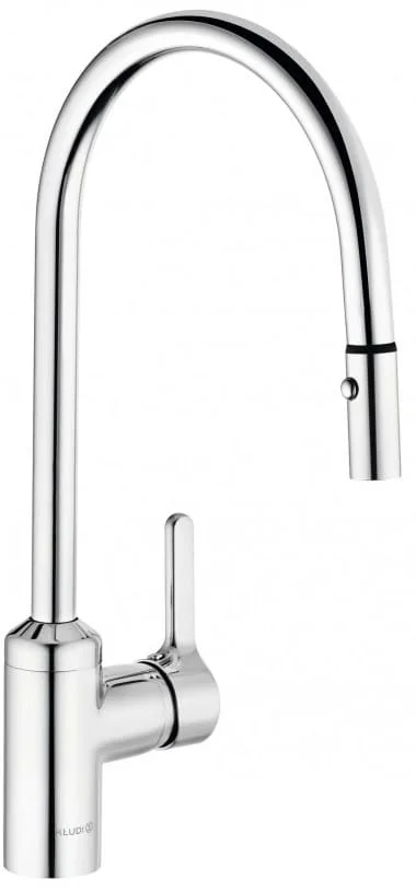 Vòi bếp nóng lạnh rút dây Kludi 428520578