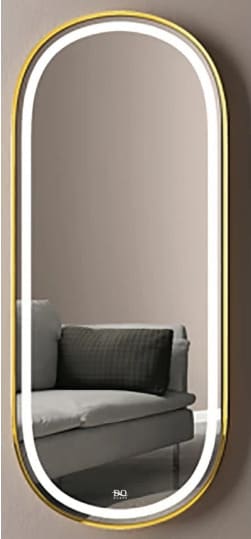 Gương đèn led hình chữ nhật viền nhôm Đình Quốc ĐQ 77701( 600x800mm)