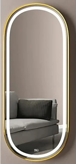 Gương đèn led hình chữ nhật viền nhôm Đình Quốc ĐQ 77701( 600x800mm)