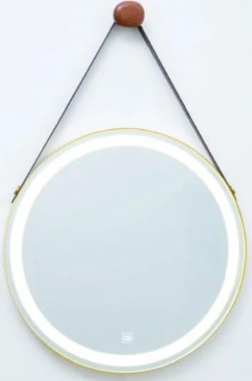 Gương đèn led dây da hình tròn Đình Quốc ĐQ 69016 (600x600mm)