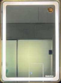 Gương đèn led hình chữ nhật viền nhôm Đình Quốc ĐQ 7773 (500x700mm)