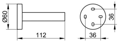 Bản vẽ kỹ thuật lô giấy vệ sinh Keuco 19063010000