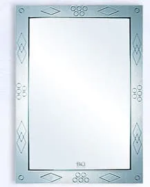 Gương trang trí hoa văn viền 500x700mm Đình Quốc ĐQ 2144