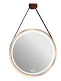Gương dây da hình tròn Đình Quốc ĐQ 69016-1(600x600mm)
