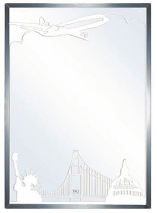 Gương phòng tắm trang trí Đình Quốc ĐQ 4244 (500x700mm) 