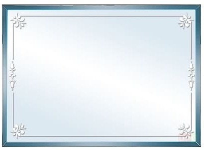 Gương phòng tắm trang trí Đình Quốc ĐQ 224(600x800mm) 