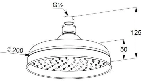 Bản vẽ kỹ thuật bát sen cây tròn Kludi 2751045