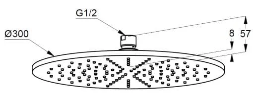 Bản vẽ kỹ thuật bát sen cây tròn Kludi 6433091-00