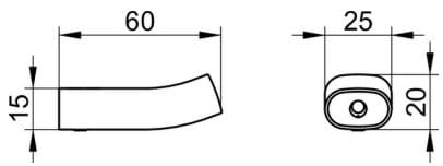 Bản vẽ kỹ thuật móc treo áo đơn Keuco 11514130000