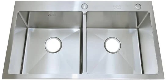 Chậu rửa bát 2 hố cân Cielo 01-7843 kt 78x43cm
