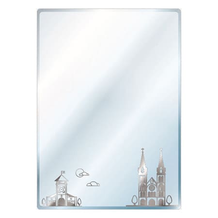 Gương phòng tắm Đình Quốc ĐQ 8801B (500x700mm)