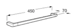 Thanh treo khăn đơn Roca Tempo A817029001(45cm) 
