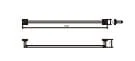 Bản vẽ kỹ thuật Thanh treo khăn đơn Roca Classic Z816582001