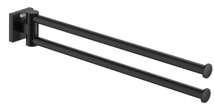 Thanh treo khăn đôi vuông màu đen Roca Hotels A817609C40