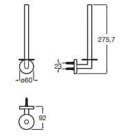 Lô giấy vệ sinh tròn Hotels Roca A817585C40