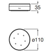 Kệ xà phòng màu đen Roca Hotels A817597C00