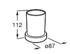 Bản vẽ kỹ thuật Kệ cốc đánh răng Roca Tempo A817022001