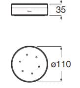 Bản vẽ kỹ thuật Kệ xà phòng Roca Victoria A816802001