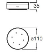 Bản vẽ kỹ thuật Kệ xà phòng Roca Victoria A816802001
