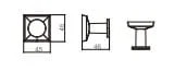 Bản vẽ kỹ thuật Lô giấy vệ sinh đơn Classic Roca Z816577001