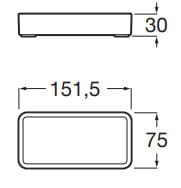 Bản vẽ kỹ thuật Hôp để đồ đặt bàn Roca A817671C70