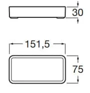 Bản vẽ kỹ thuật Hôp để đồ đặt bàn Roca A817671C70